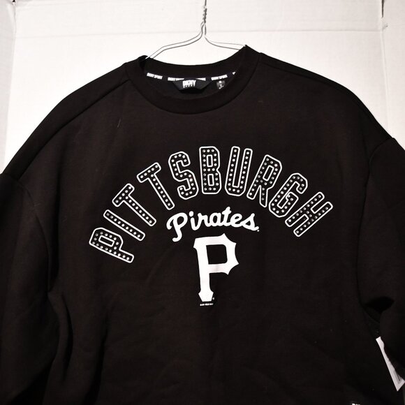 Womens DKNY Sport MLB Pittsburgh Pirates Small (oversized) Sweatshirt NWT - Picture 3 of 10